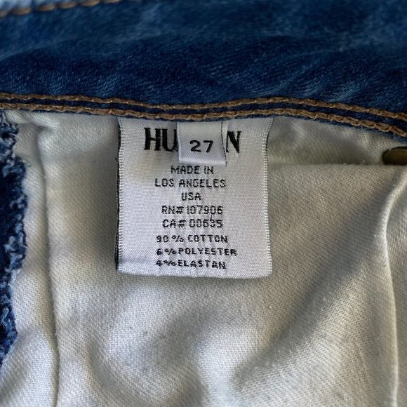 Hudson Collin Skinny Ankle Jeans Women's 27 Blue Flap Pocket Stretch Low Rise - Picture 9 of 11